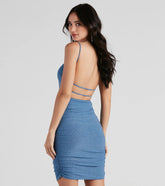 Glamorous Glimmer Glitter Knit Mini Dress